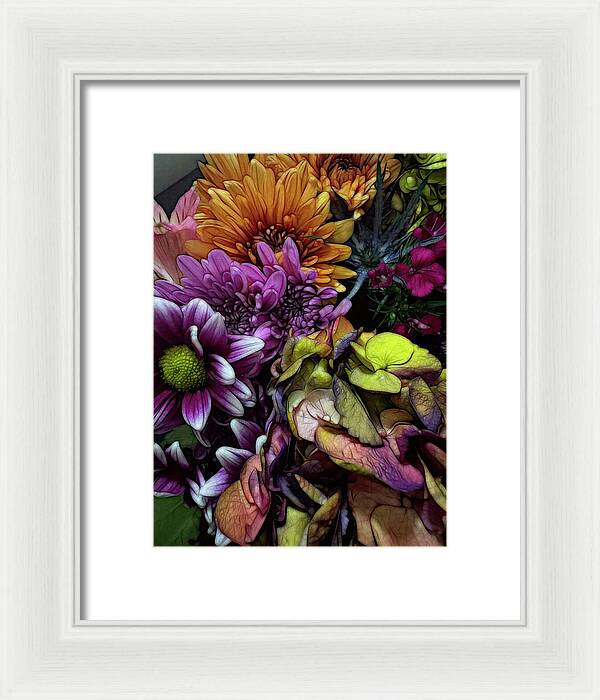 October Flowers 6 - Framed Print