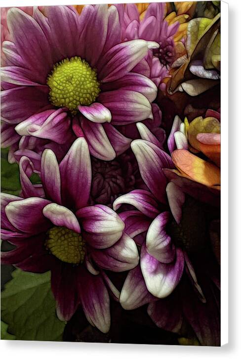 October Flowers 7 - Canvas Print