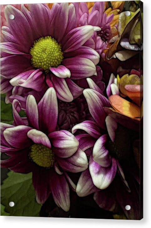 October Flowers 7 - Acrylic Print