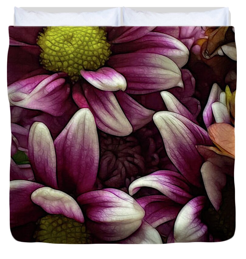 October Flowers 7 - Duvet Cover