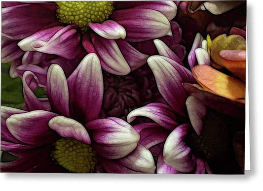 October Flowers 7 - Greeting Card