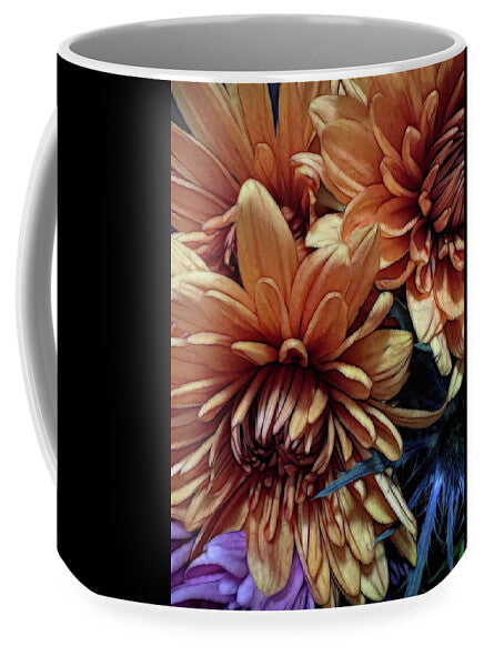 October Flowers 8 Vibrant Orange Flowers Close-Up - Mug