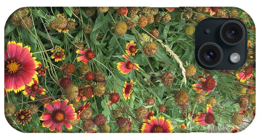 Orange Flower Garden - Phone Case