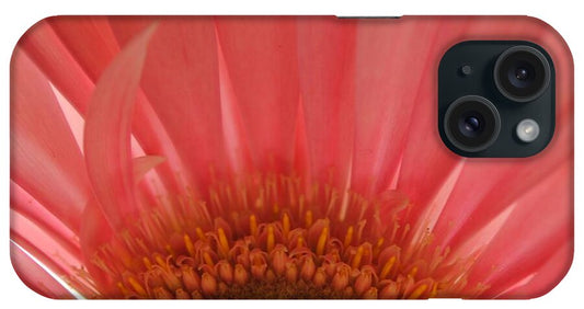 Pastel Pink and Yellow Daisy Center - Phone Case