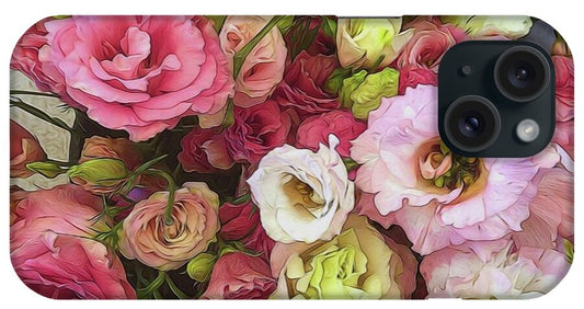Pink Lisianthus - Phone Case