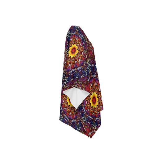 Blue Red Purple Kaleidoscope Women's Silky-like Wrap-Ultra-Soft and Smooth