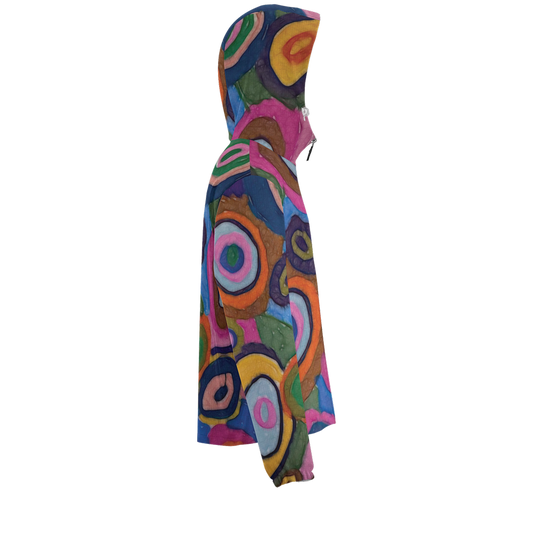 Warm Autumn Bubbles Unisex Lightweight Hooded Windbreaker- Water Resistant