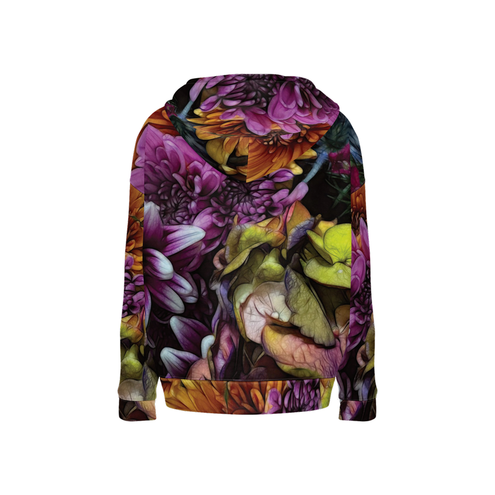 October Flowers 6 Women's Relaxed Fit Hoodie-Super Heavy 375g