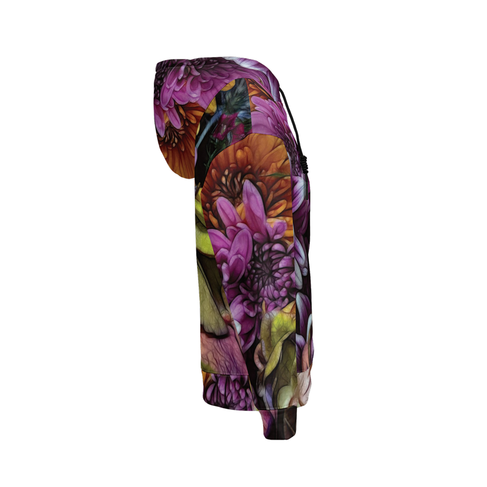 October Flowers 6 Women's Relaxed Fit Hoodie-Super Heavy 375g