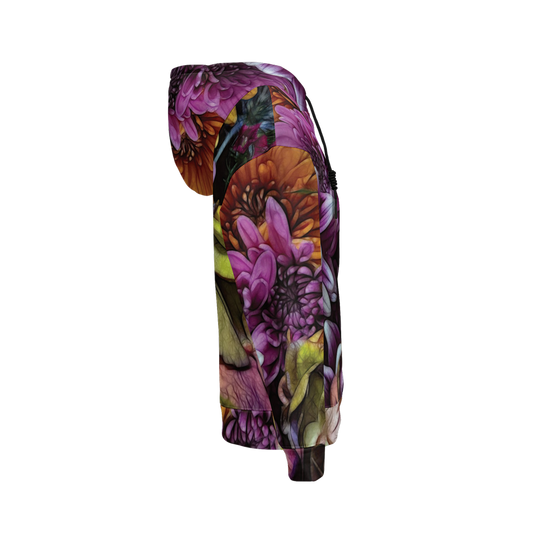 October Flowers 6 Women's Relaxed Fit Hoodie-Super Heavy 375g