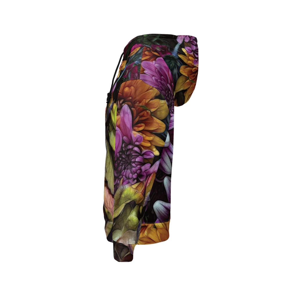 October Flowers 6 Women's Relaxed Fit Hoodie-Super Heavy 375g