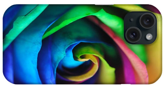 Rainbow Rose 17 - Phone Case