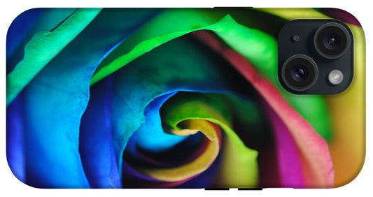 Rainbow Rose 17 - Phone Case