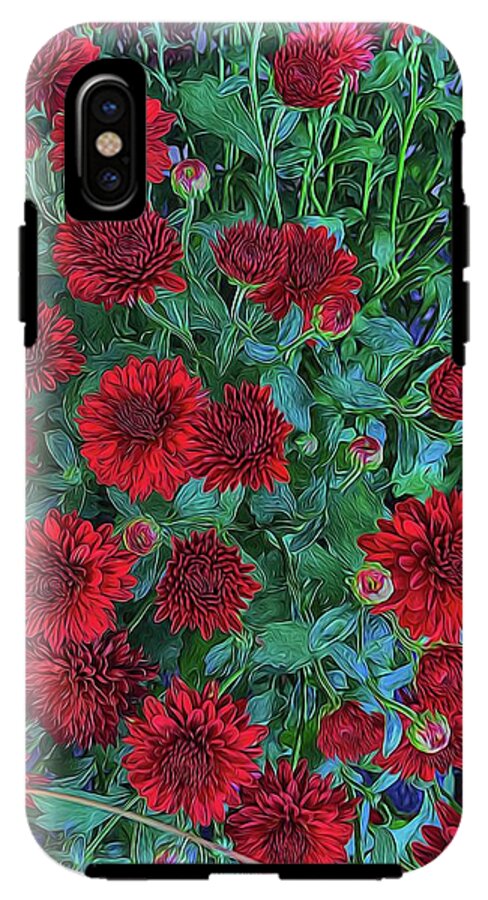 Red Mums - Phone Case