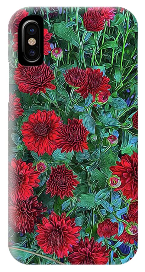 Red Mums - Phone Case