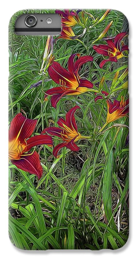 Red Tigerlily Garden - Phone Case