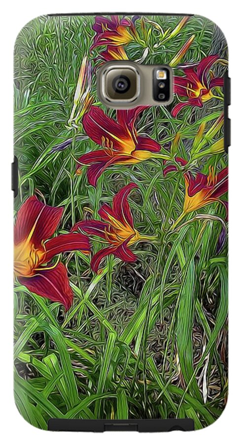 Red Tigerlily Garden - Phone Case