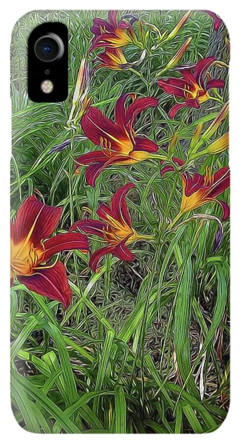 Red Tigerlily Garden - Phone Case