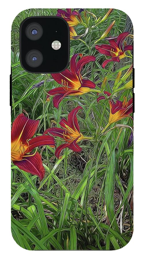 Red Tigerlily Garden - Phone Case