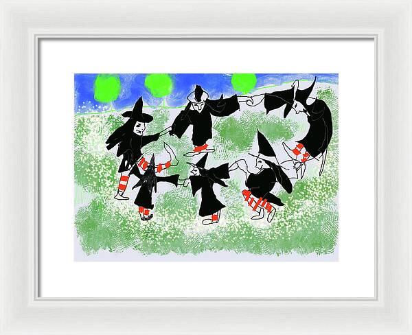 Six Witches Dancing - Framed Print