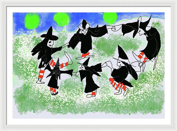 Six Witches Dancing - Framed Print