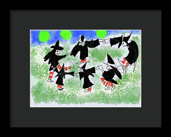 Six Witches Dancing - Framed Print