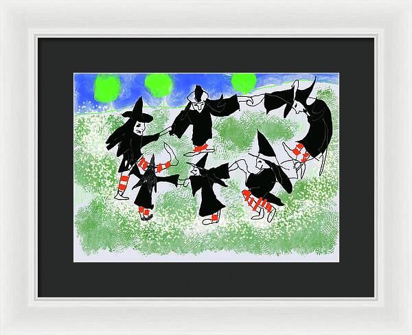 Six Witches Dancing - Framed Print