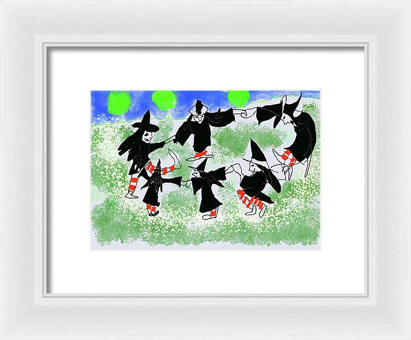 Six Witches Dancing - Framed Print
