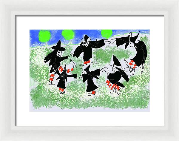 Six Witches Dancing - Framed Print