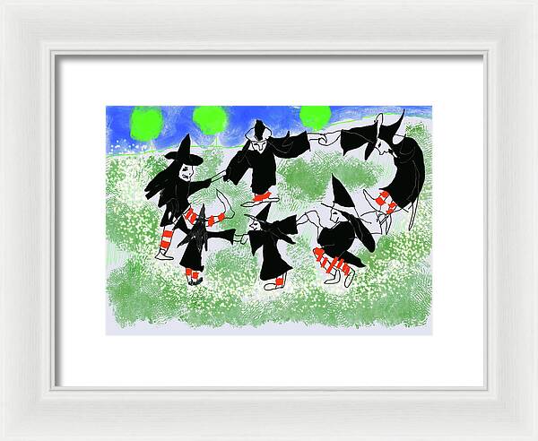 Six Witches Dancing - Framed Print