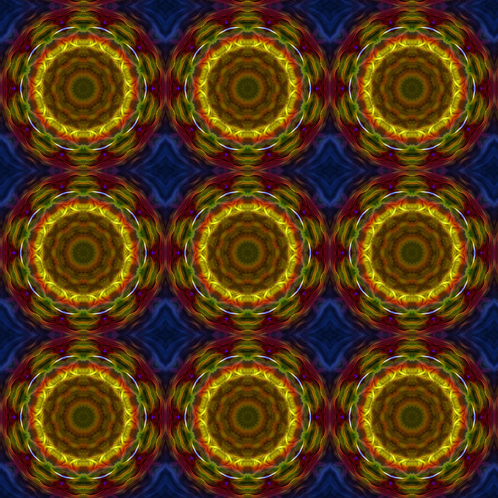 Soft Red and Yellow Kaleidoscope Digital Image Download