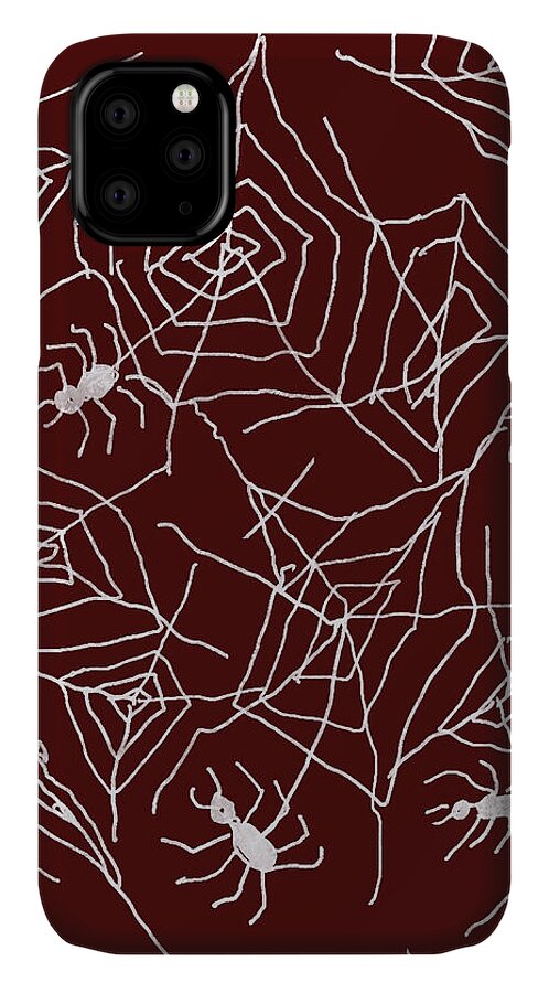 Spider Webs on Red - Phone Case
