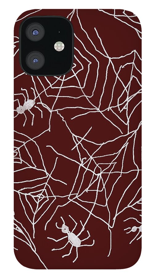 Spider Webs on Red - Phone Case