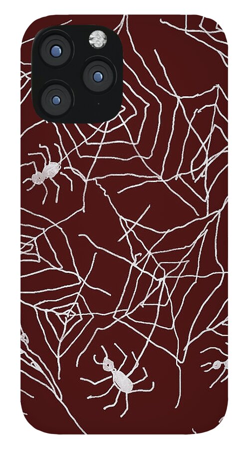Spider Webs on Red - Phone Case