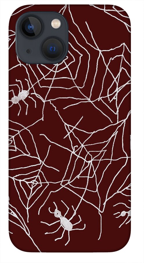 Spider Webs on Red - Phone Case