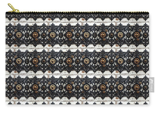 Steampunk Black Lace Pattern - Zip Pouch