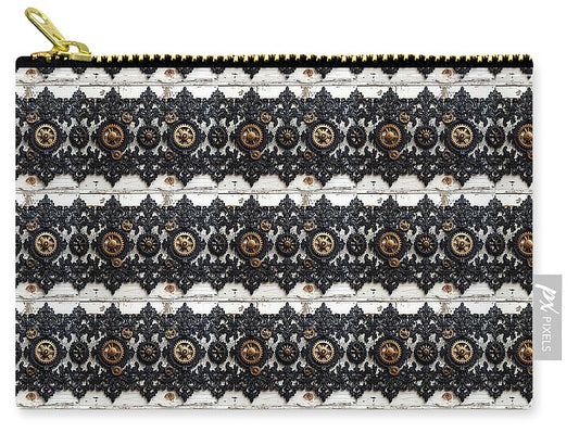 Steampunk Black Lace Pattern - Zip Pouch