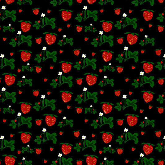 Wild Strawberries Pattern Digital Image Download