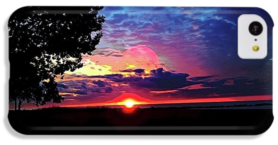 Sunrise Lakeshore Abstract - Phone Case