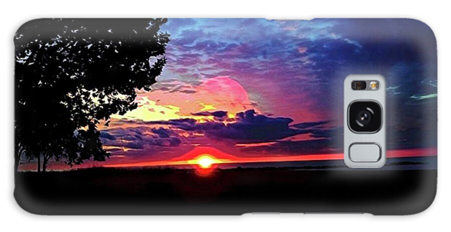 Sunrise Lakeshore Abstract - Phone Case