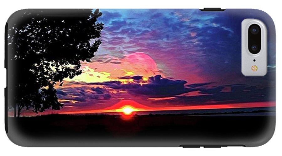 Sunrise Lakeshore Abstract - Phone Case