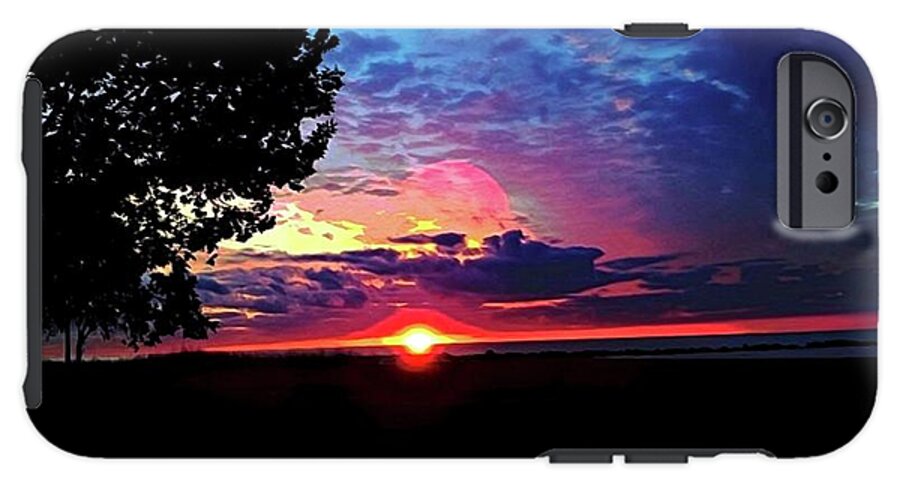 Sunrise Lakeshore Abstract - Phone Case