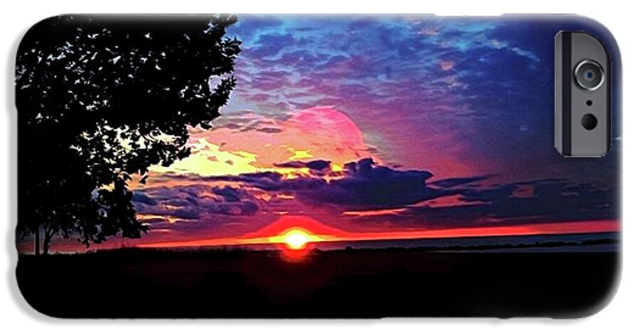 Sunrise Lakeshore Abstract - Phone Case
