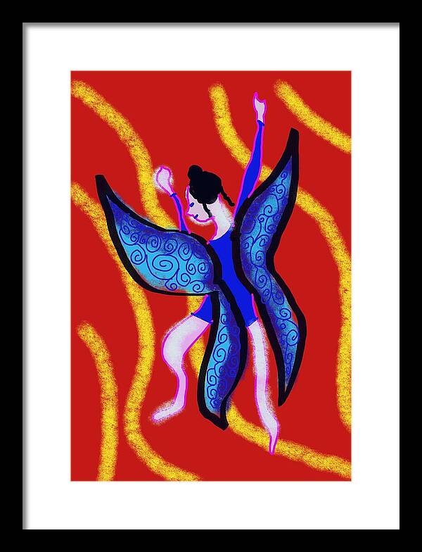 The Blue Fairy - Framed Print