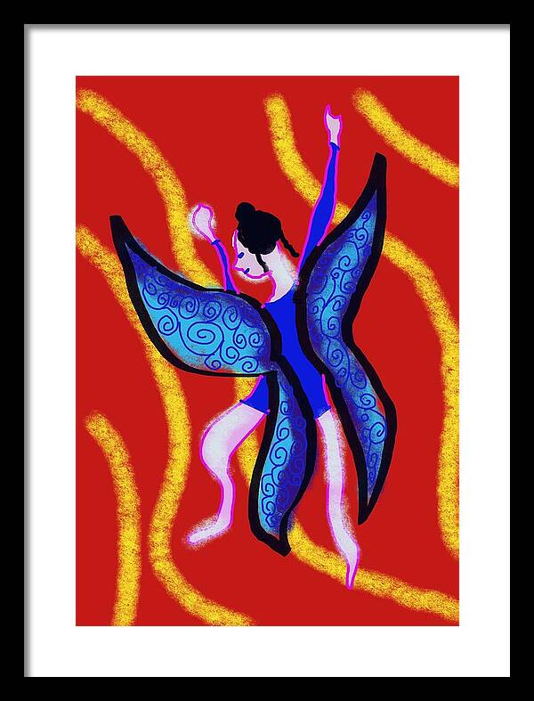 The Blue Fairy - Framed Print