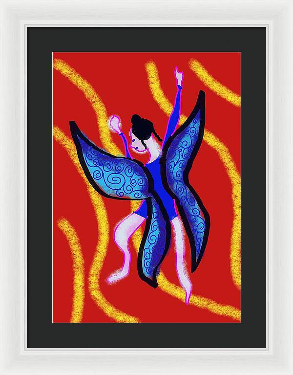 The Blue Fairy - Framed Print