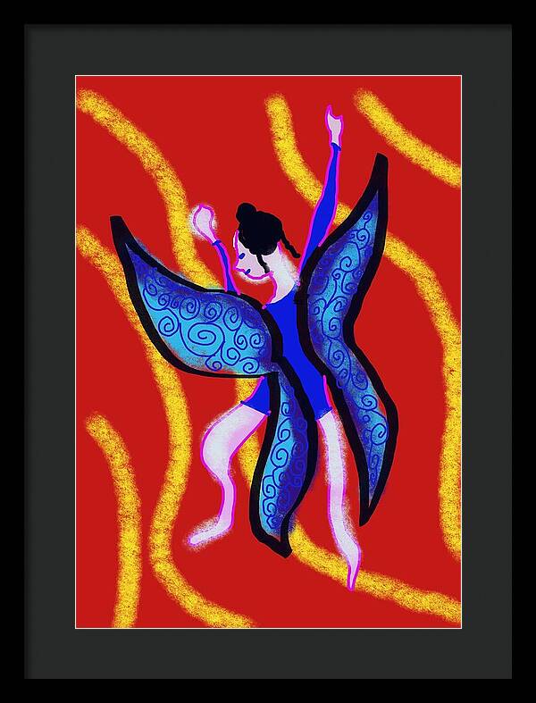 The Blue Fairy - Framed Print