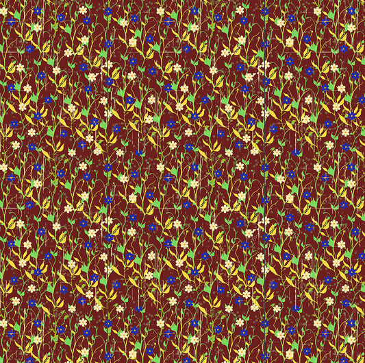 Violets on Red Digital Image Download