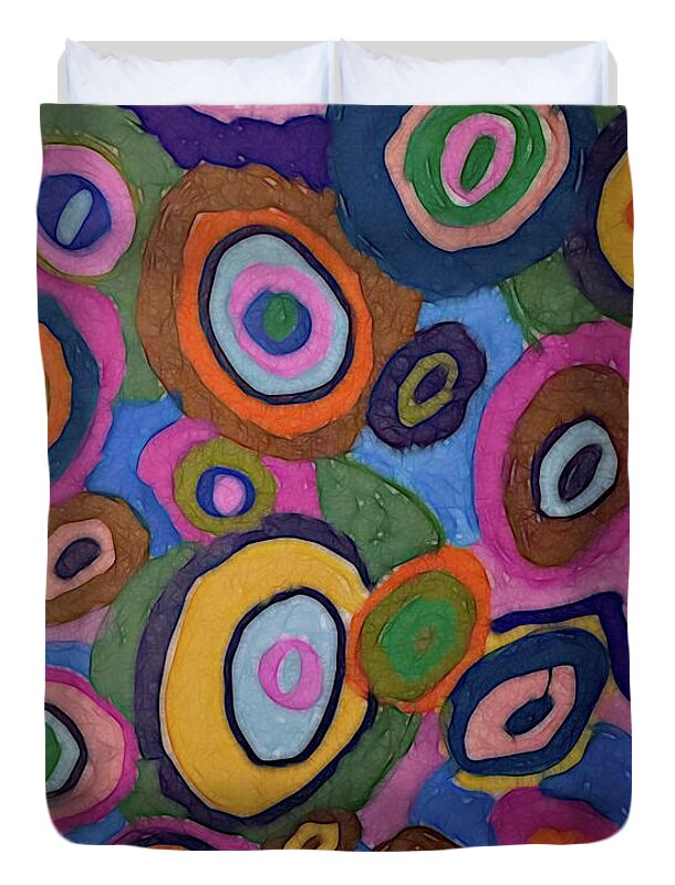 Warm Autumn Bubbles - Duvet Cover