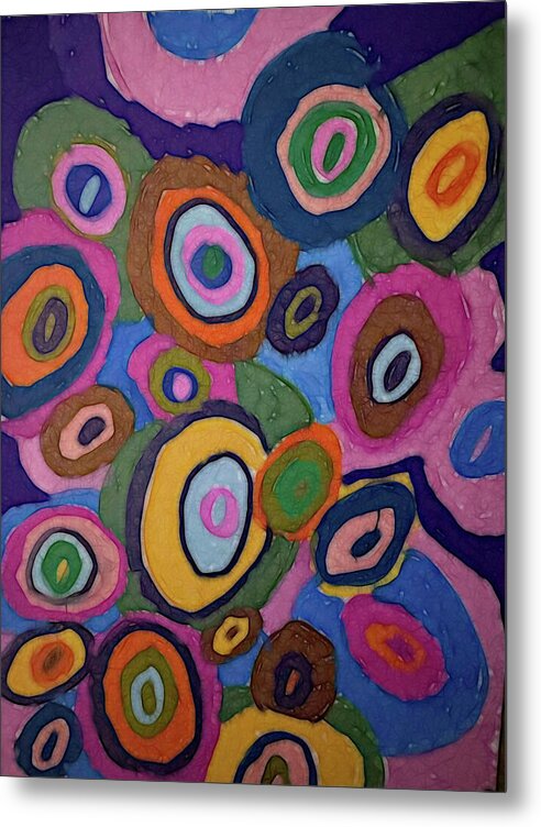 Warm Autumn Bubbles - Metal Print